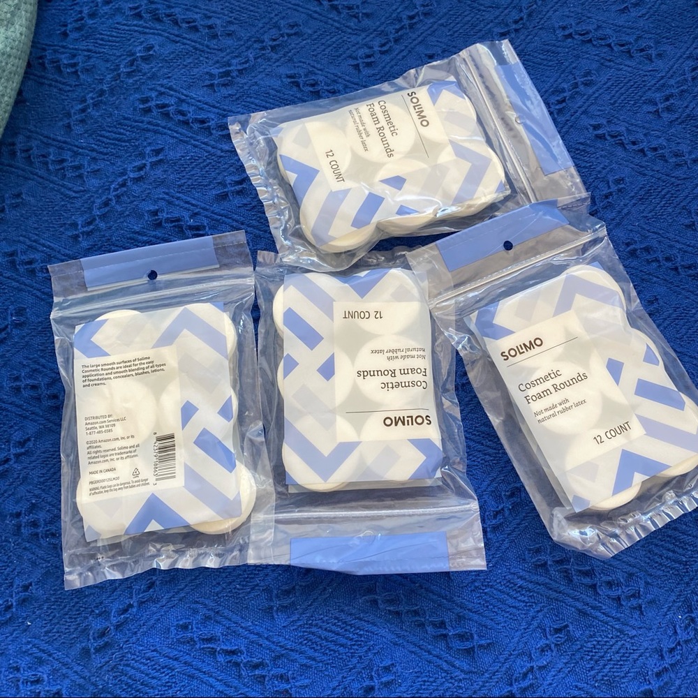 Cosmetic sponge rounds